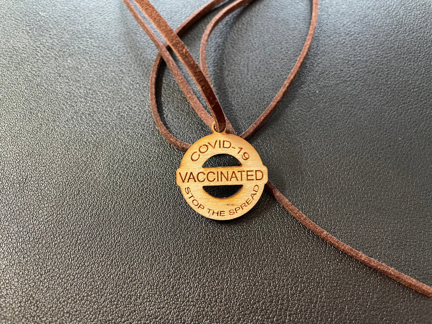 Coronavirus Vaccinated | Stop The Spread | COVID-19 Vaccination Necklace