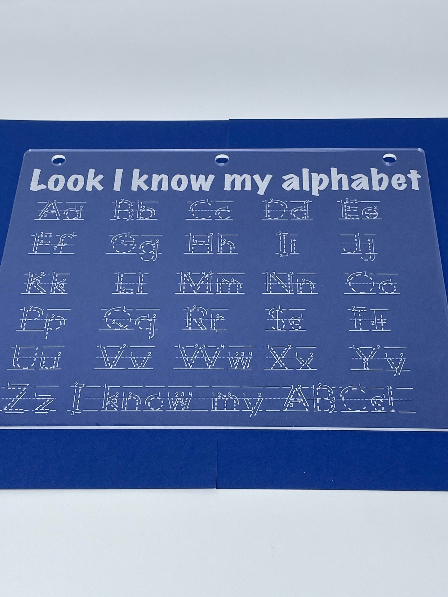 My ABCs | Look I Know My Series | Early Education | Penmanship Practice On Acrylic | Each letter of the Alphabet