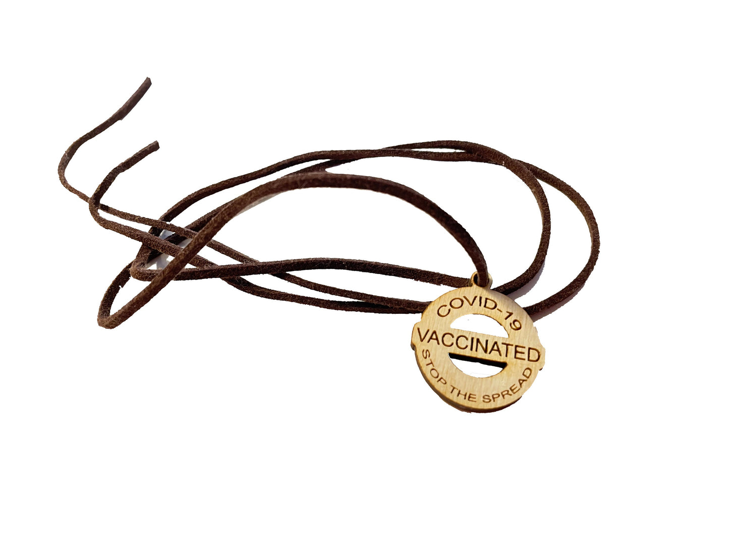 Coronavirus Vaccinated | Stop The Spread | COVID-19 Vaccination Necklace