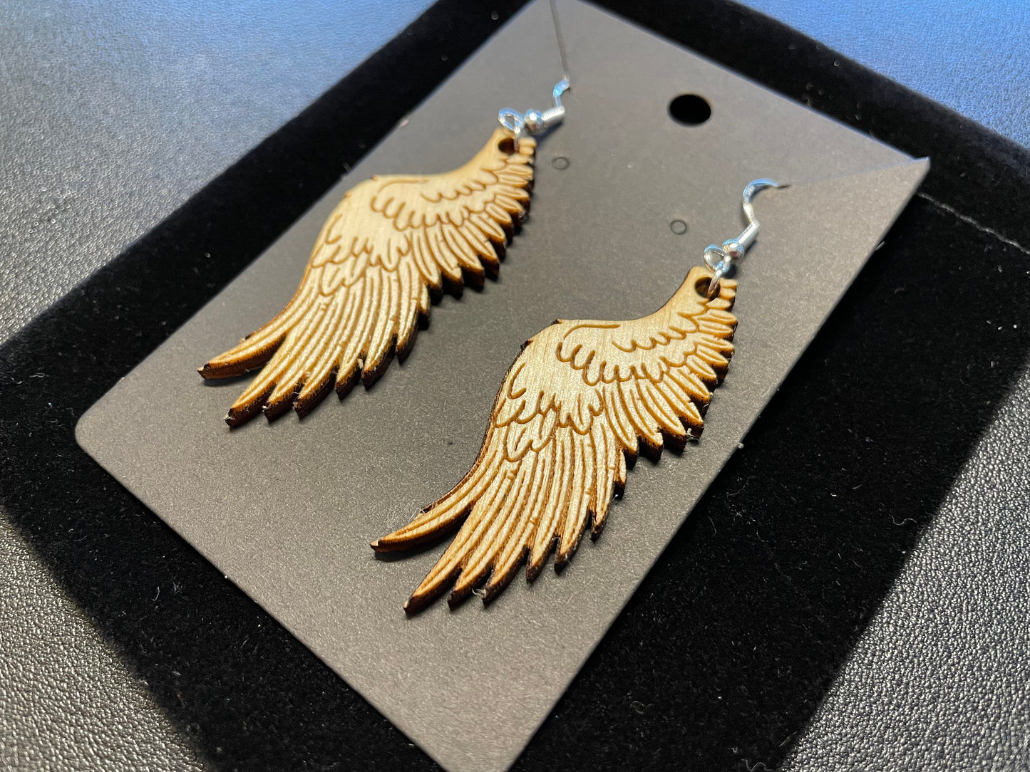 Wings of Icarus Earrings | Wood Wings | Dangle Earring