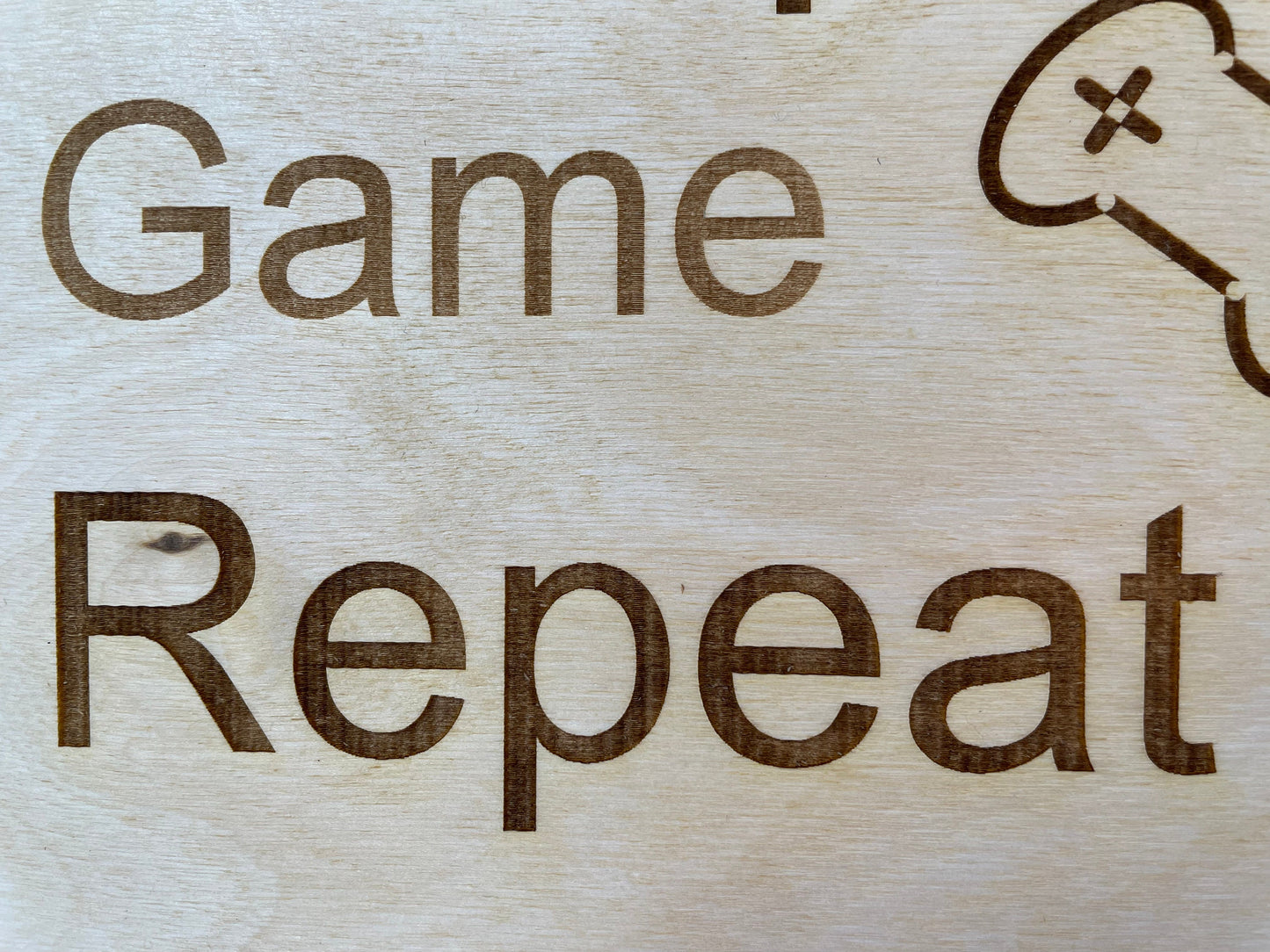 Eat Sleep Game Repeat | Video Gamer Home Decor