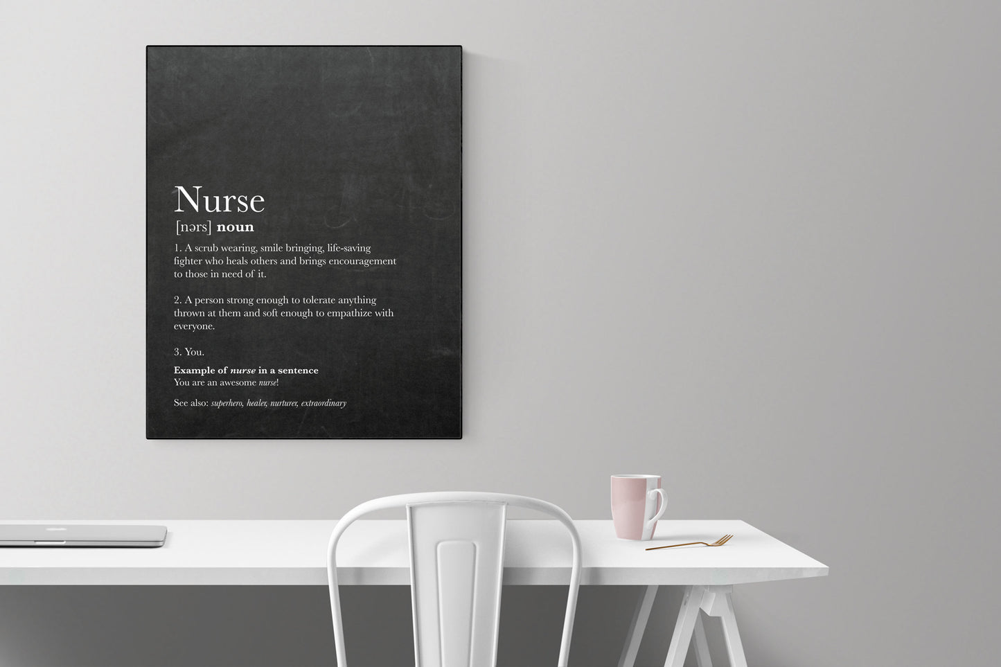 Nurse Definition | Art Print | Coworker Gift