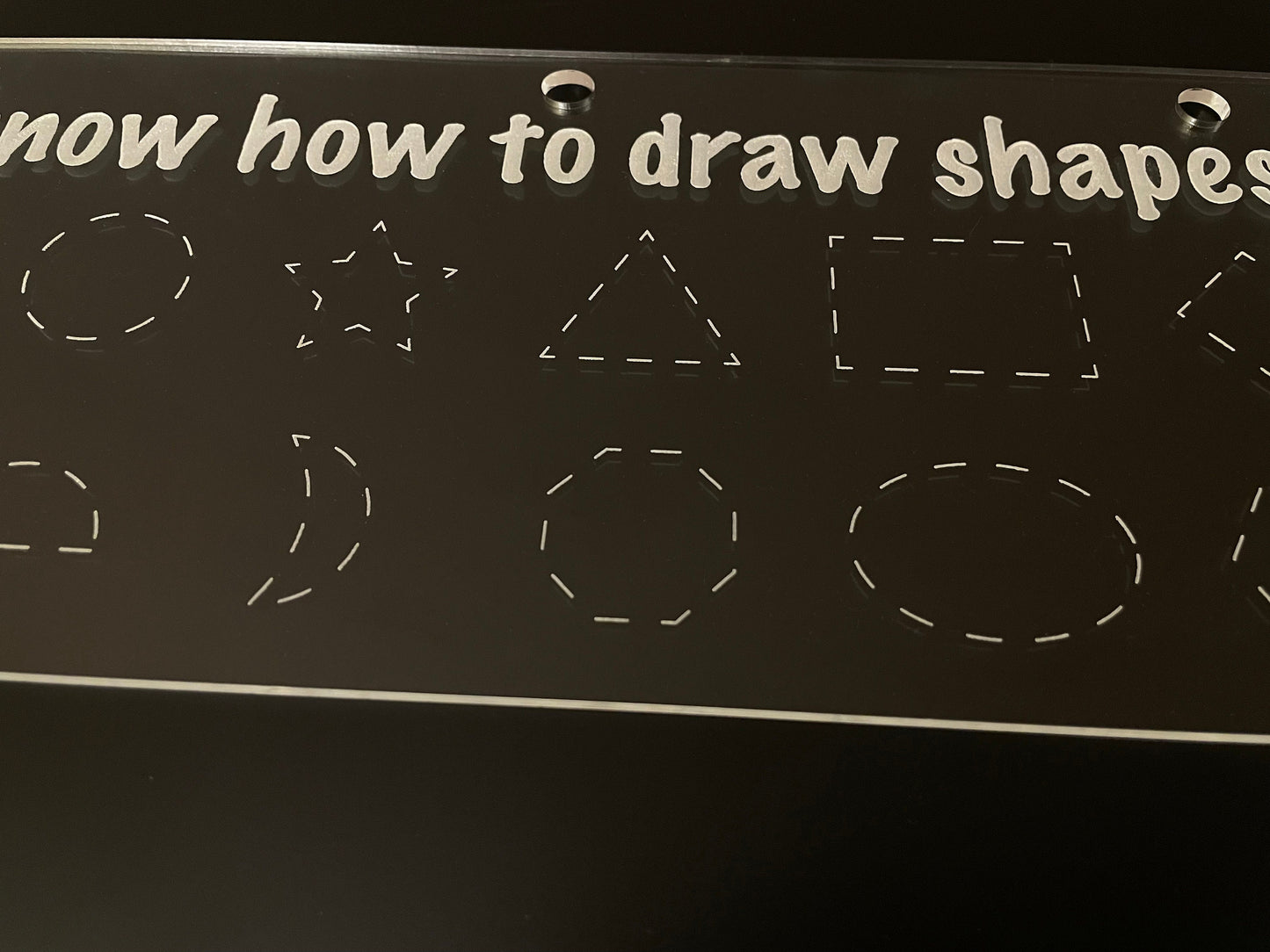 Reusable Practice Drawing Shapes | Look I Know My Series | Early Education | Basic Skills | Acrylic