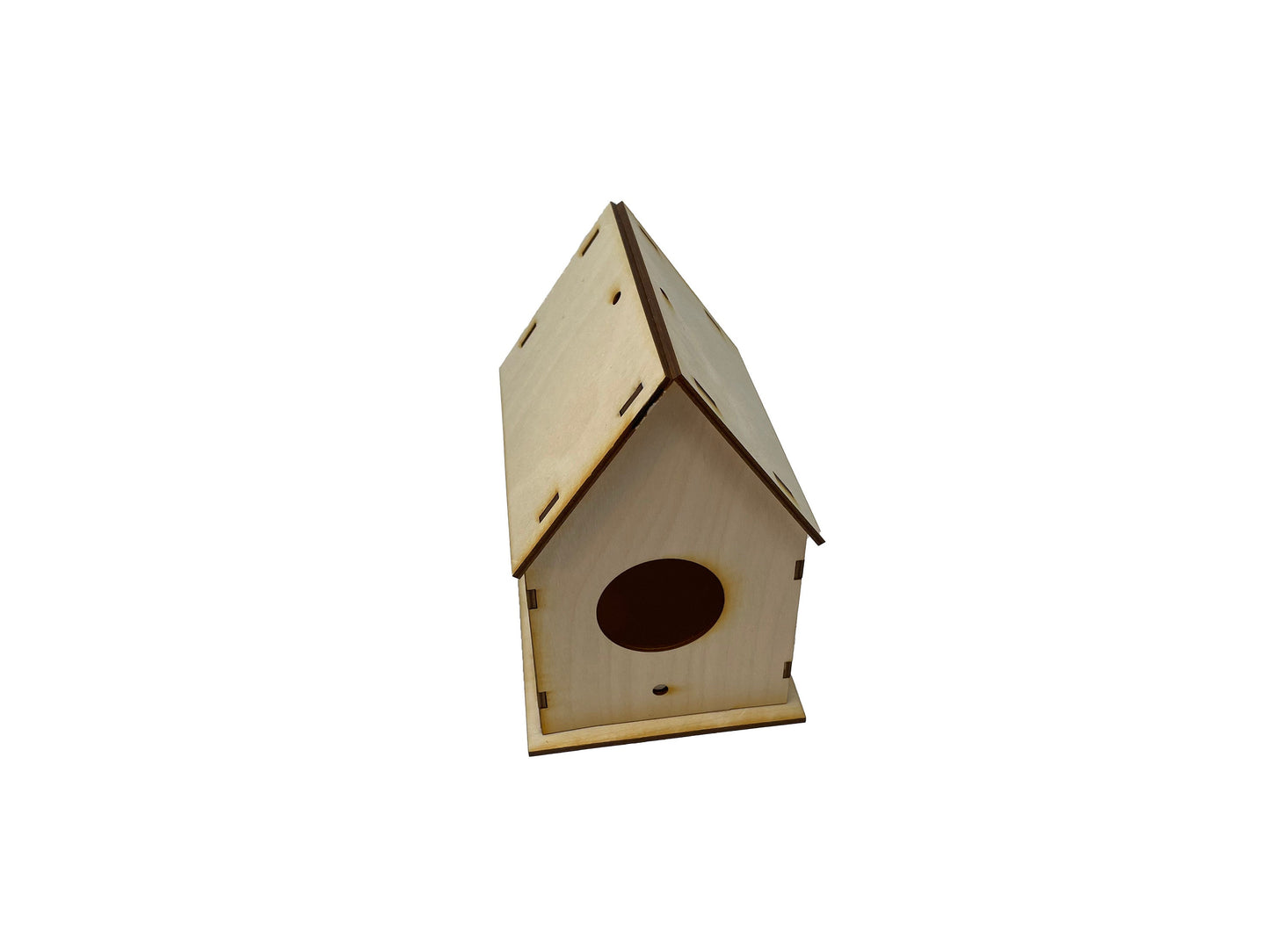 Birdhouse And Feeder | Unfinished | Completed Size: 7 x 6 x 5 in. | DIY Assembly Required