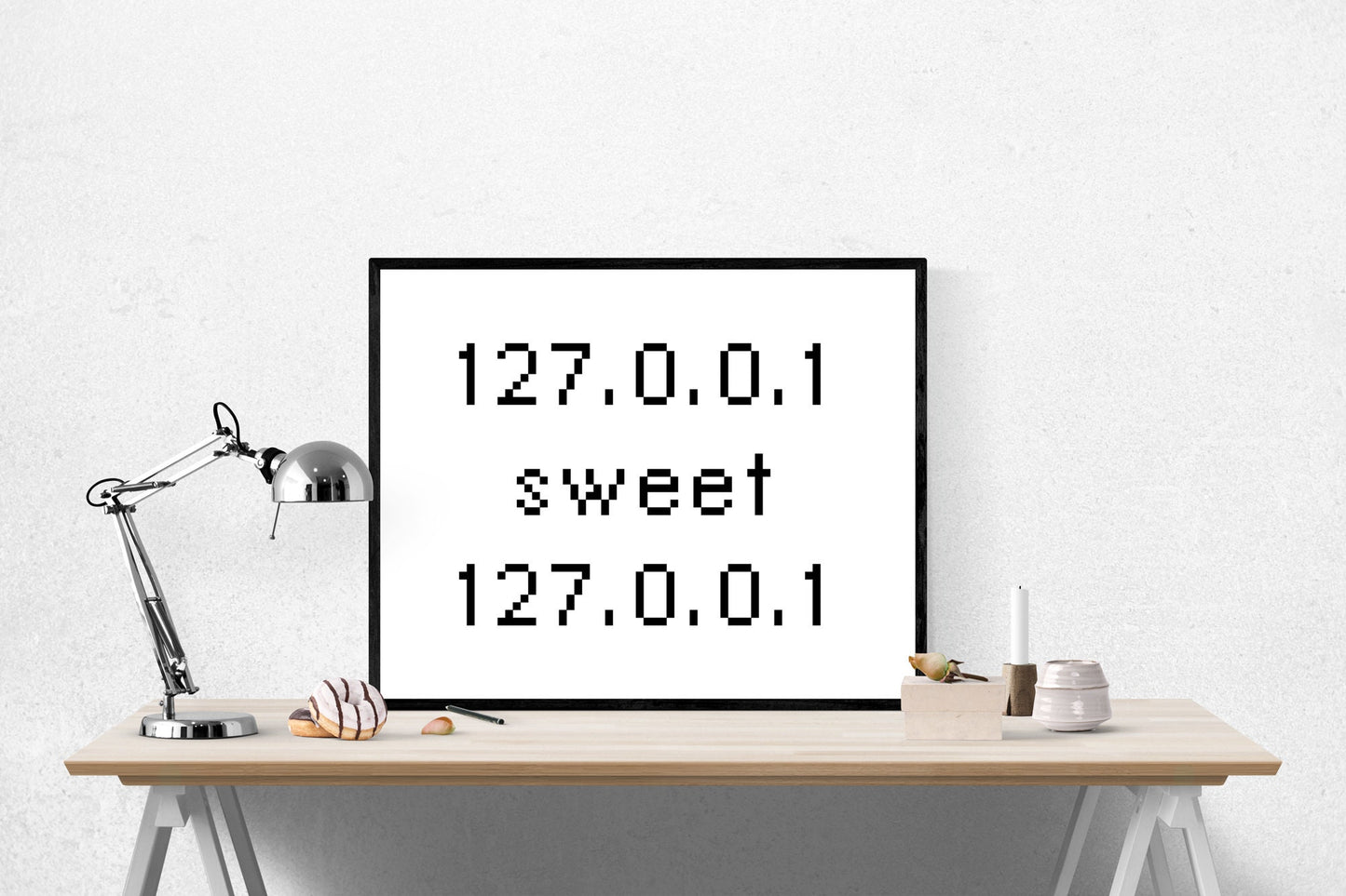 Home Sweet Home | 127.0.0.1 Sweet 127.0.0.1 | Coder Art Print