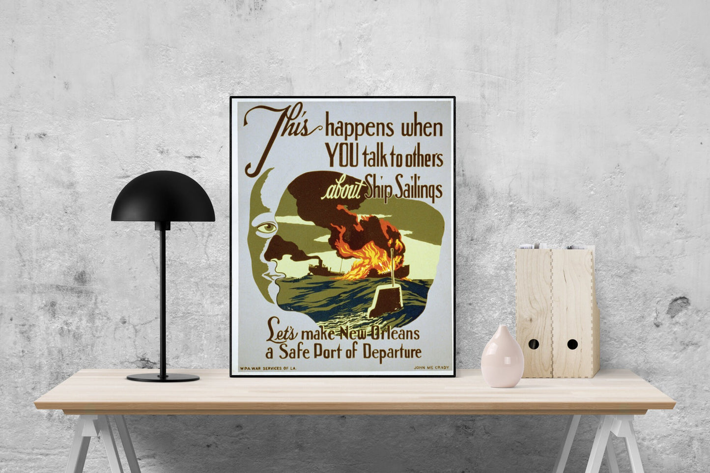 Let's Make New Orleans A Safe Port Of Departure | World War 2 | Art Print