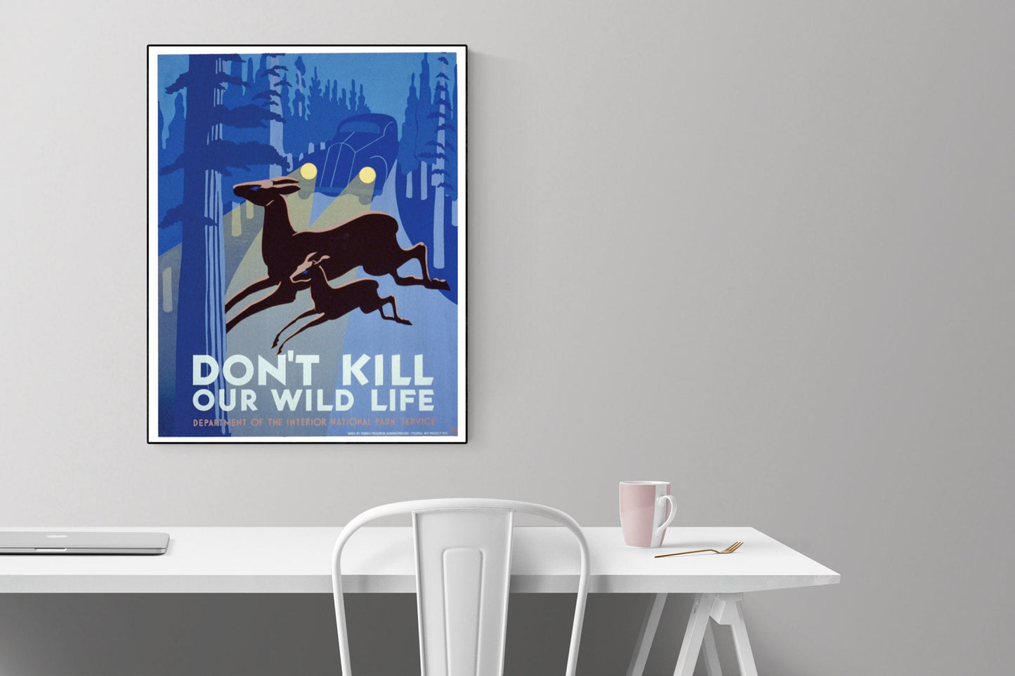 Don't Kill Our Wildlife | National Park Services | 1940s | Vintage Art Print