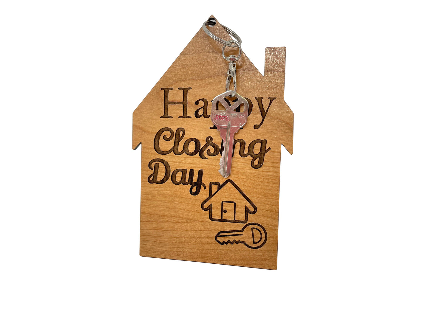 Happy Closing Day Wood Card | Real Estate | Housewarming Gift