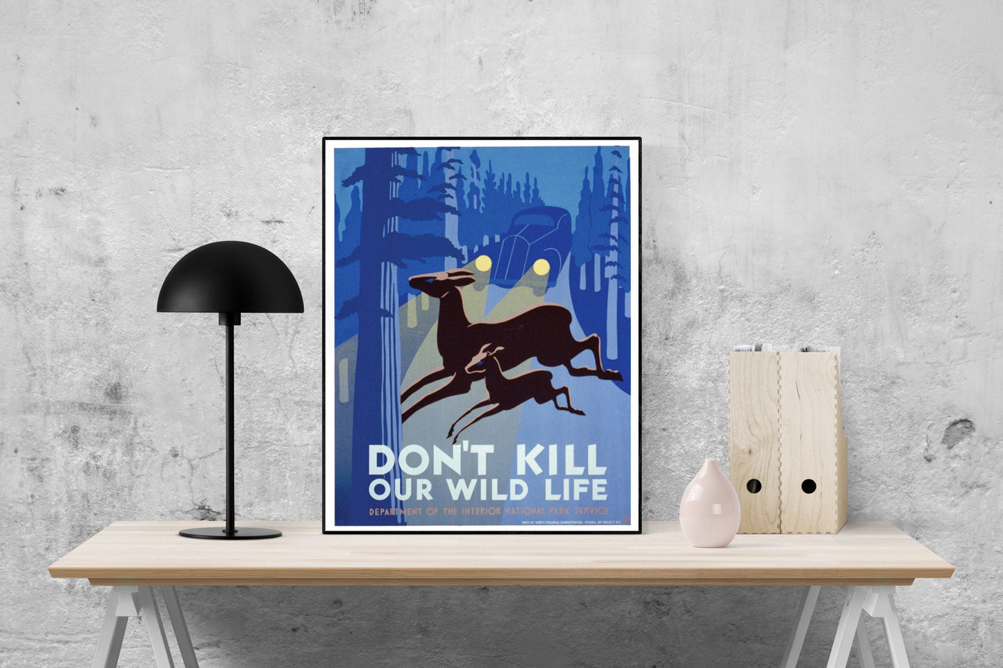 Don't Kill Our Wildlife | National Park Services | 1940s | Vintage Art Print