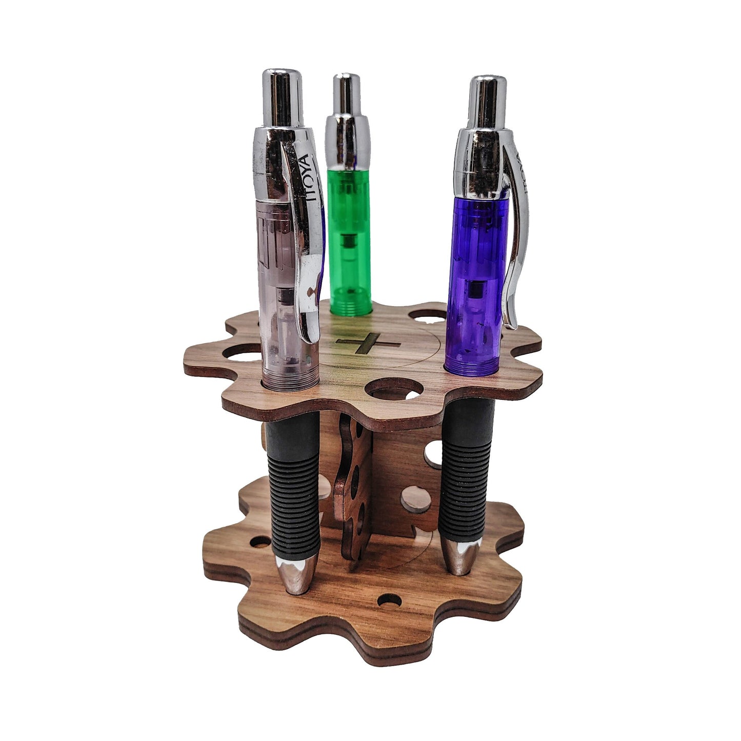 Gear Shaped Pen Stand | Completed Size: 3.91 x 3.91 x 2.75 in. | Assembly Required