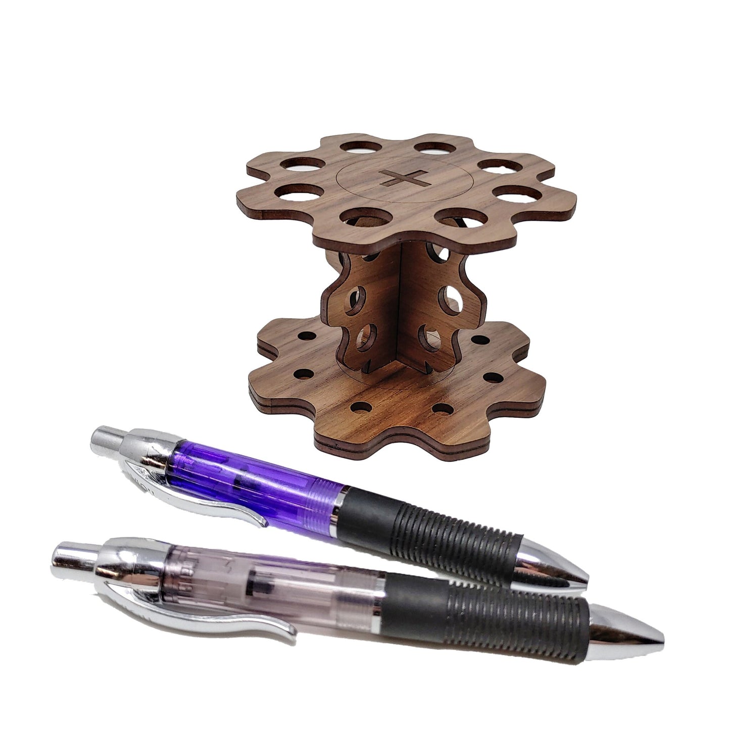 Gear Shaped Pen Stand | Completed Size: 3.91 x 3.91 x 2.75 in. | Assembly Required