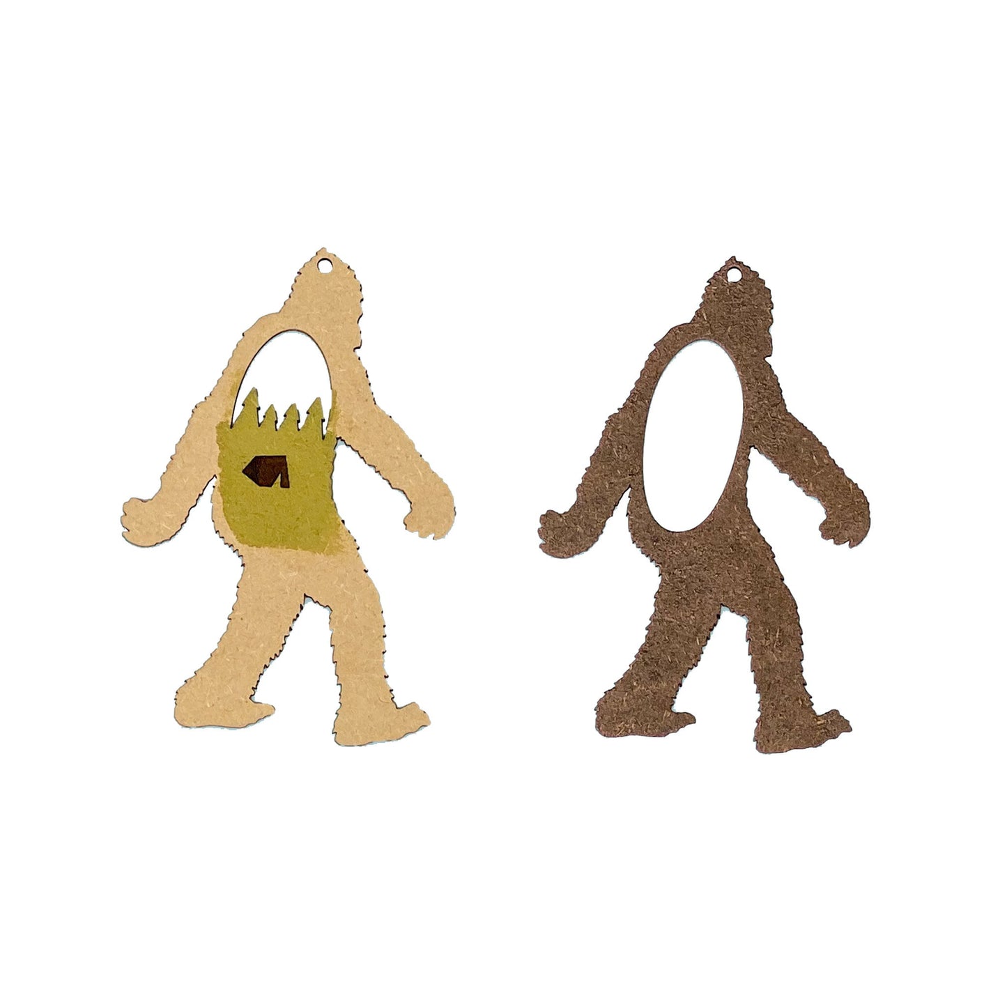 Layered Bigfoot Ornament | DIY Paint | Gift | Present Tag | Christmas Tree