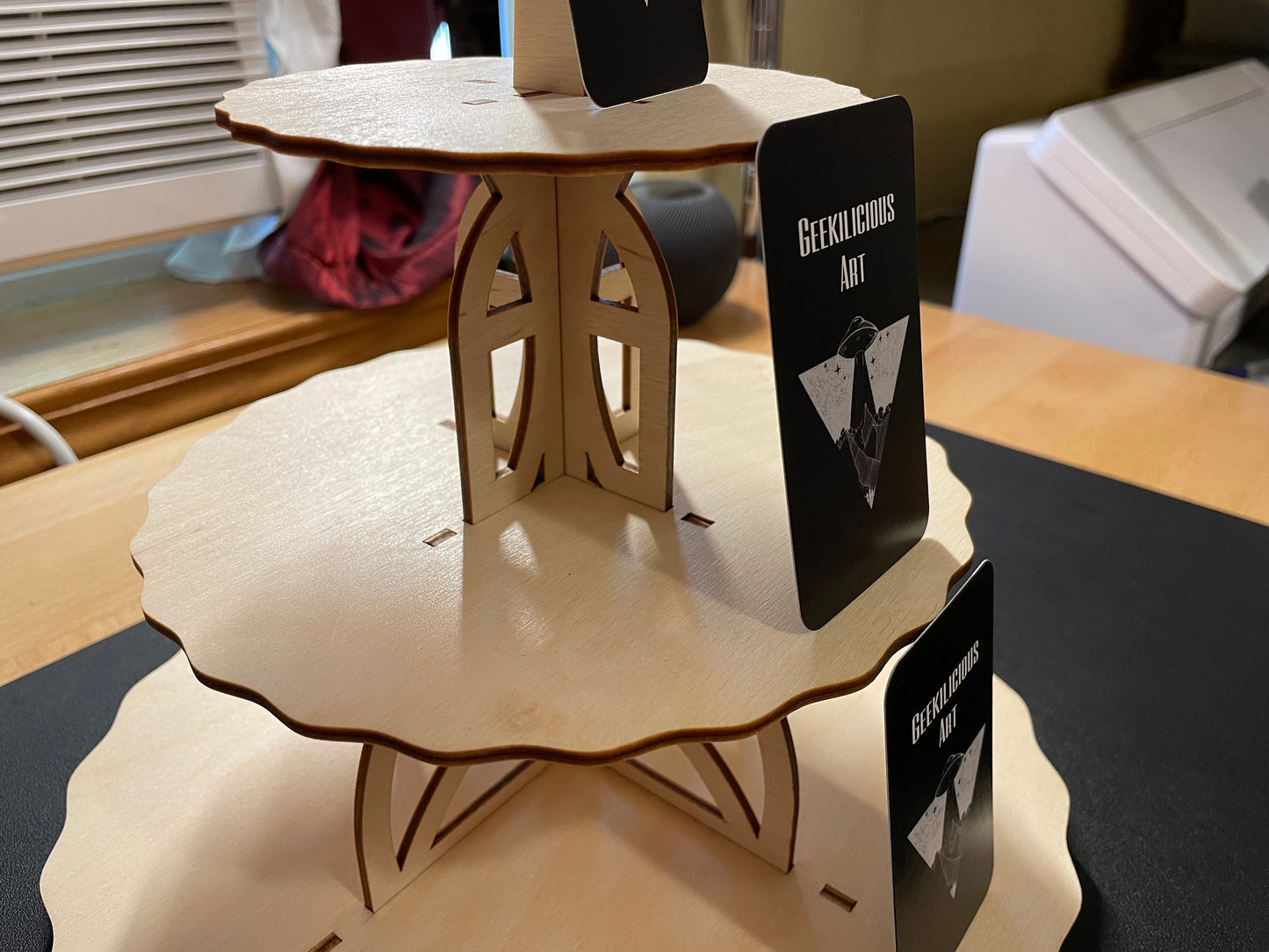 Dessert Display Tower | Completed Size: 10.5 x 10.5 x 10 in | Assembly Required