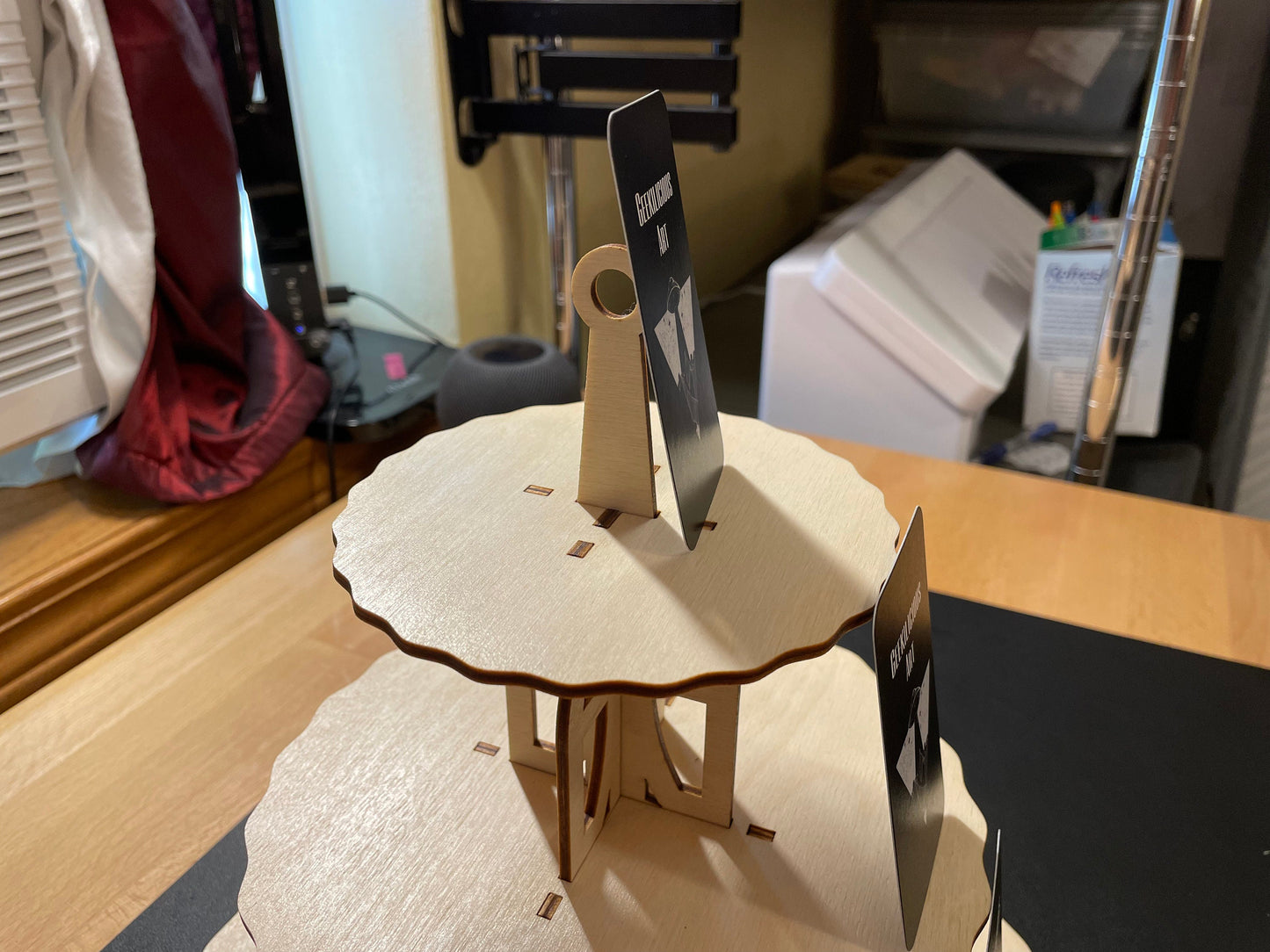 Dessert Display Tower | Completed Size: 10.5 x 10.5 x 10 in | Assembly Required