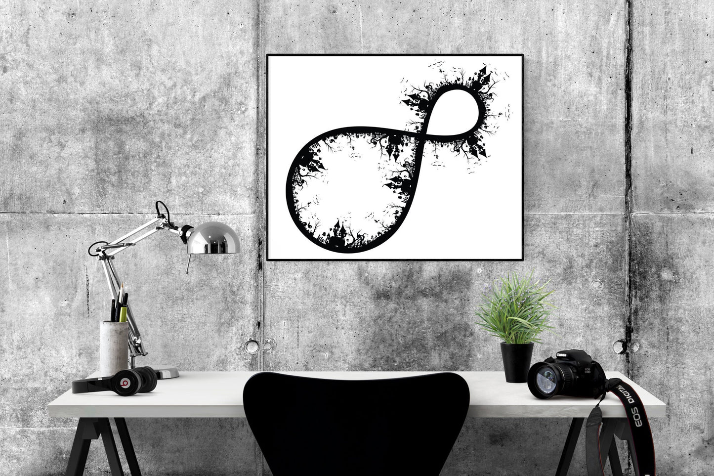 Halloween Forever | Fall Decor | Halloween Infinity Art Print