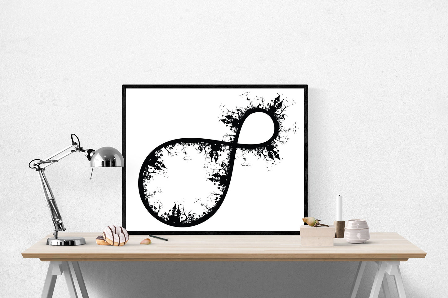 Halloween Forever | Fall Decor | Halloween Infinity Art Print