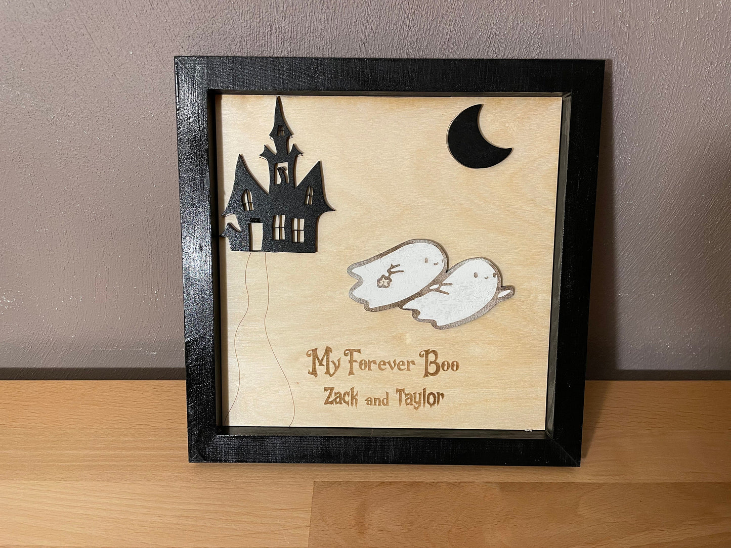 DIY Halloween Decor | Funny And Sweet Decor For Couples | Romantic Gift | Custom Designed | Blank Template (Uncolored)