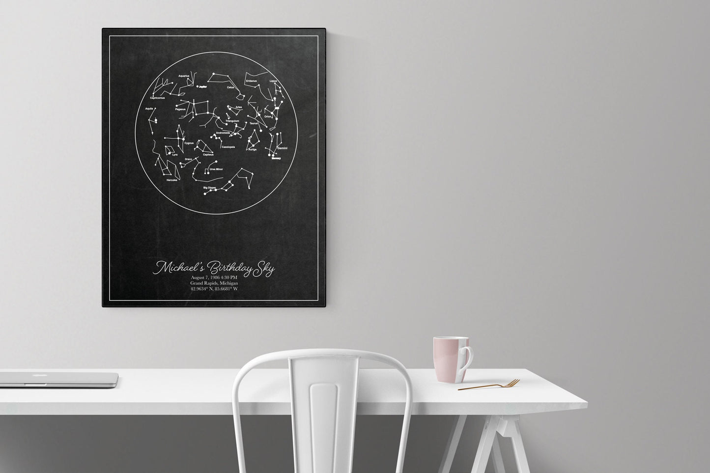 Nighttime Constellations | Memorialize Special Moments In Life | Wedding, Birthday, Engagement, Funeral | Personalized Art Print