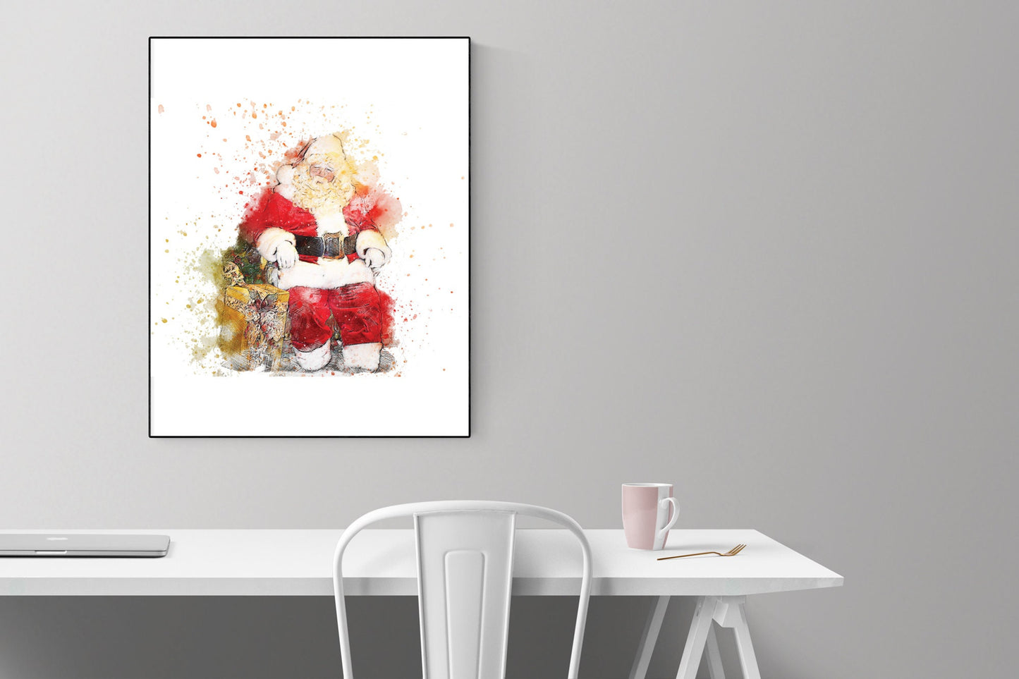 Santa Claus | Jolly Old Saint Nick | Watercolor | Art Print
