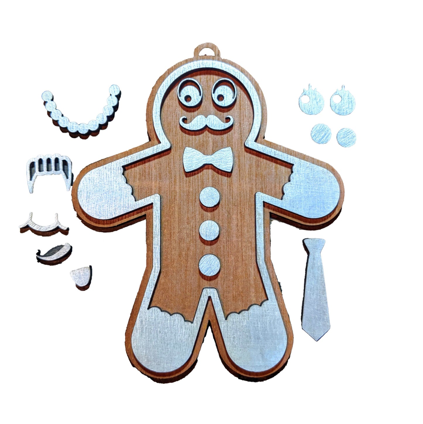 Make Your Own Gingerbread Man Ornament | DIY Paint | Gift | Present Tag | Christmas Tree Ornament