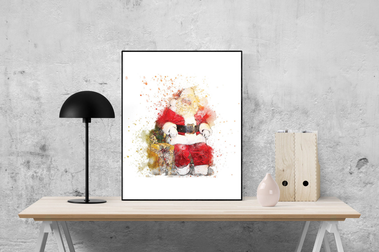 Santa Claus | Jolly Old Saint Nick | Watercolor | Art Print
