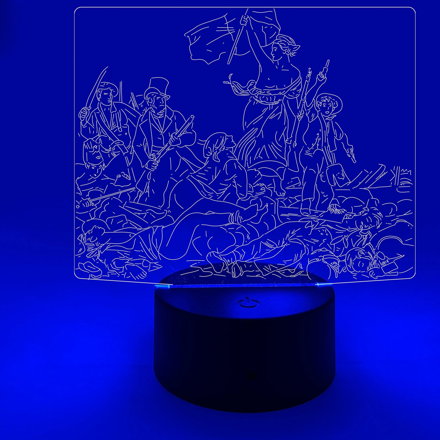 Liberty Leading The People by Eugene Dealcroix | Nightlight | LED Sign | Gifts for Kids | Kid Home Decor | Night Light for Kids