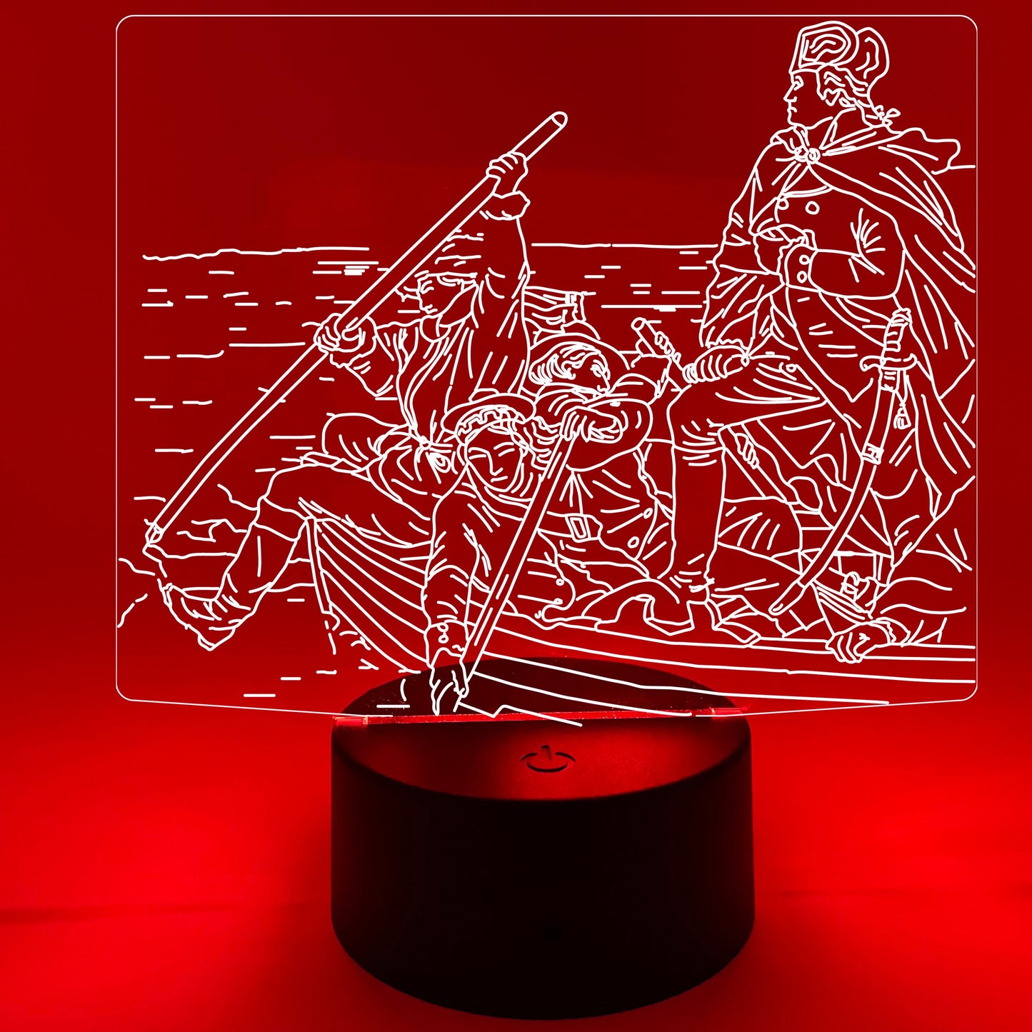 Washington Crossing The Delaware by Emanuel Leutze | Nightlight | LED Sign | Gifts for Kids | Kid Home Decor | Night Light for Kids