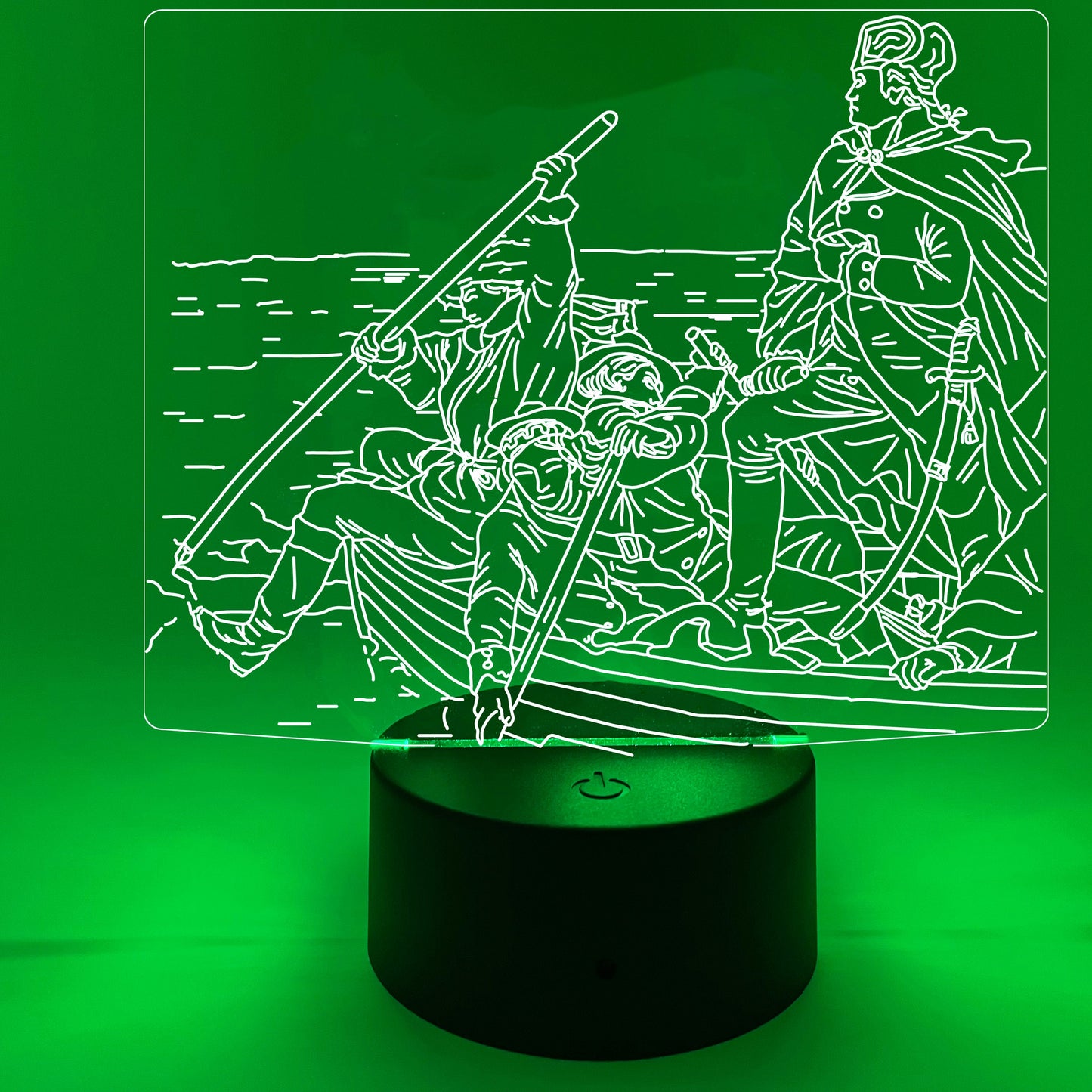 Washington Crossing The Delaware by Emanuel Leutze | Nightlight | LED Sign | Gifts for Kids | Kid Home Decor | Night Light for Kids