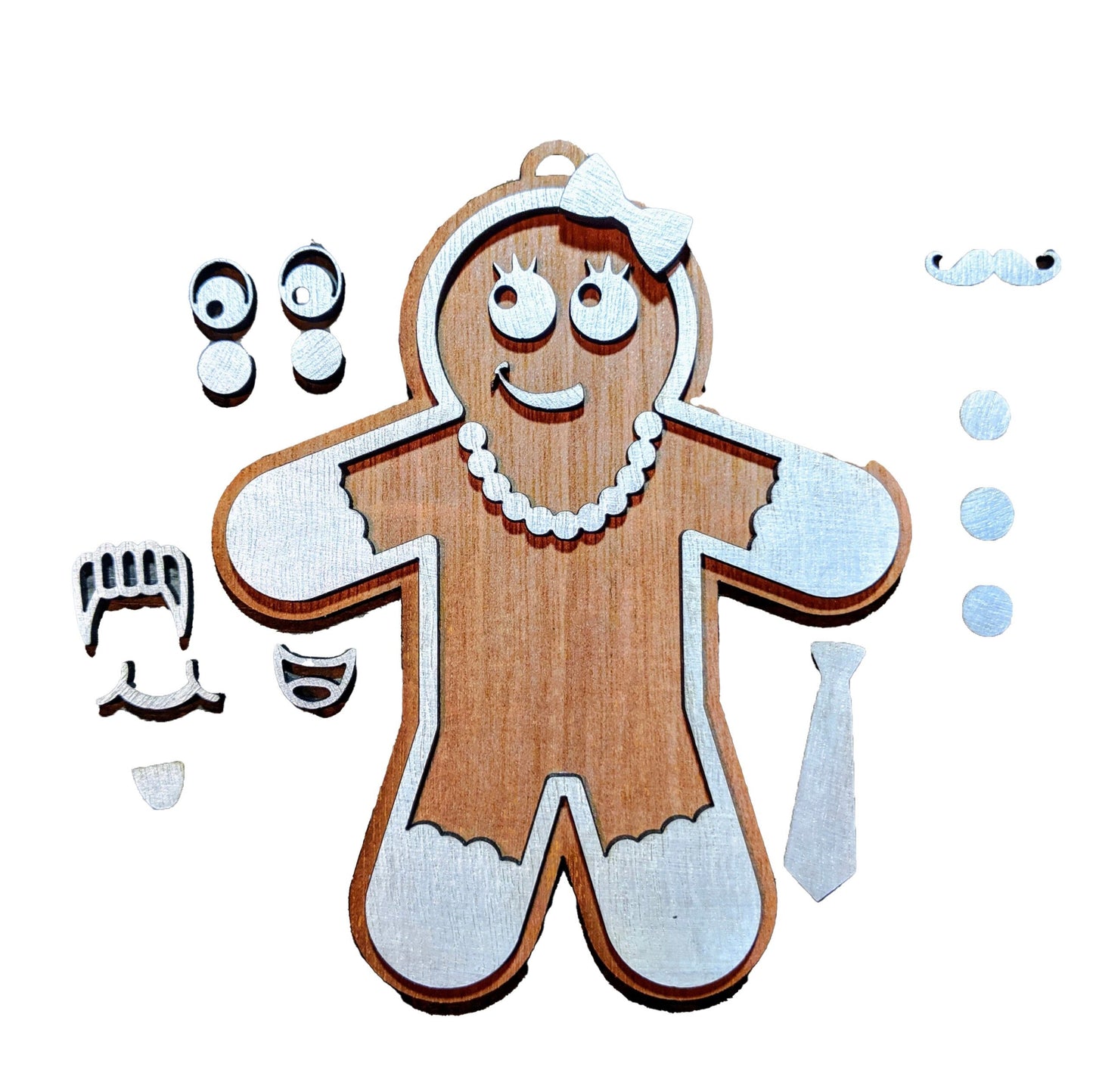 Make Your Own Gingerbread Man Ornament | DIY Paint | Gift | Present Tag | Christmas Tree Ornament
