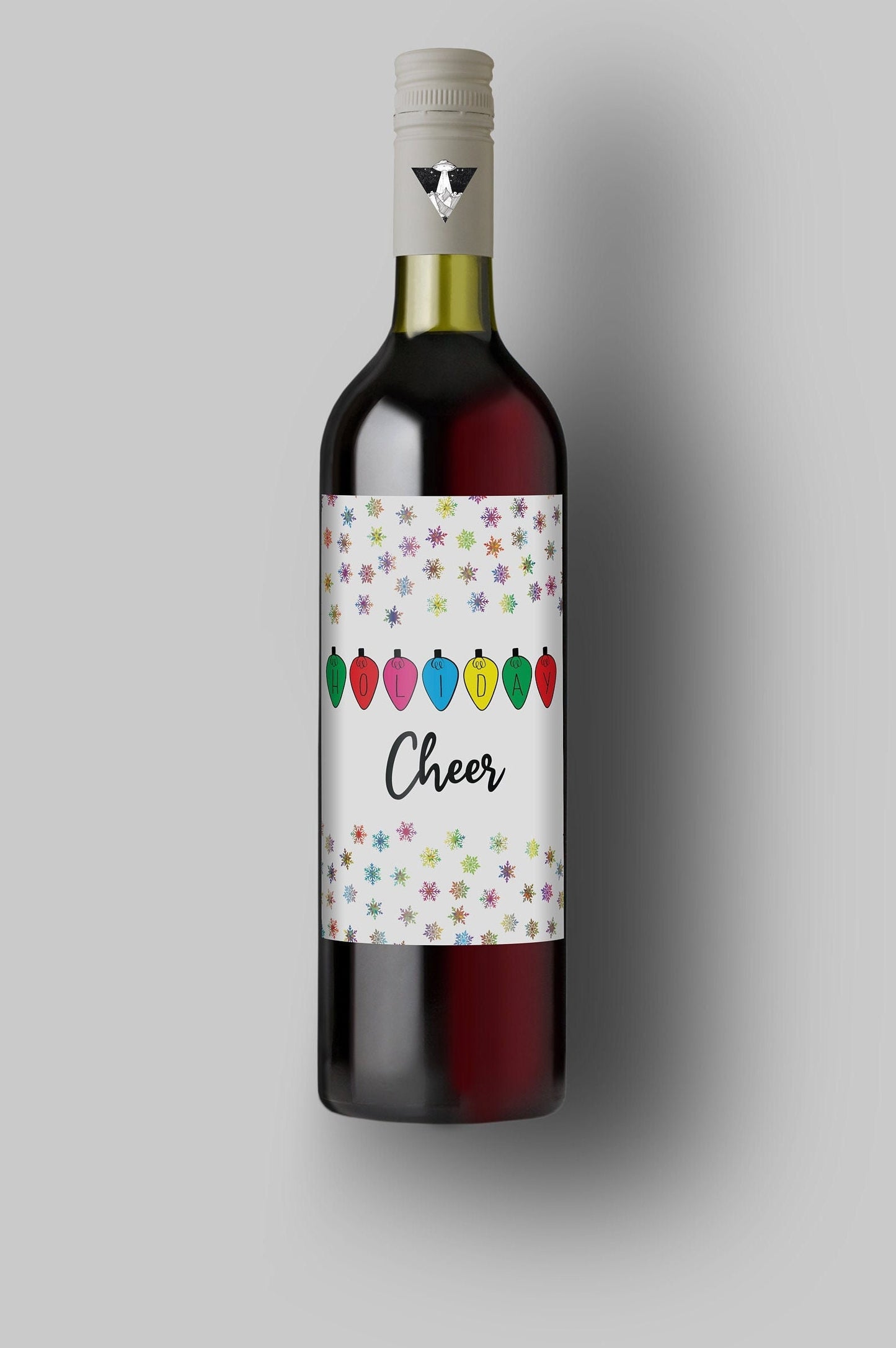 Holiday Cheer | Custom Bottle Labels | Personalized Bottle Label