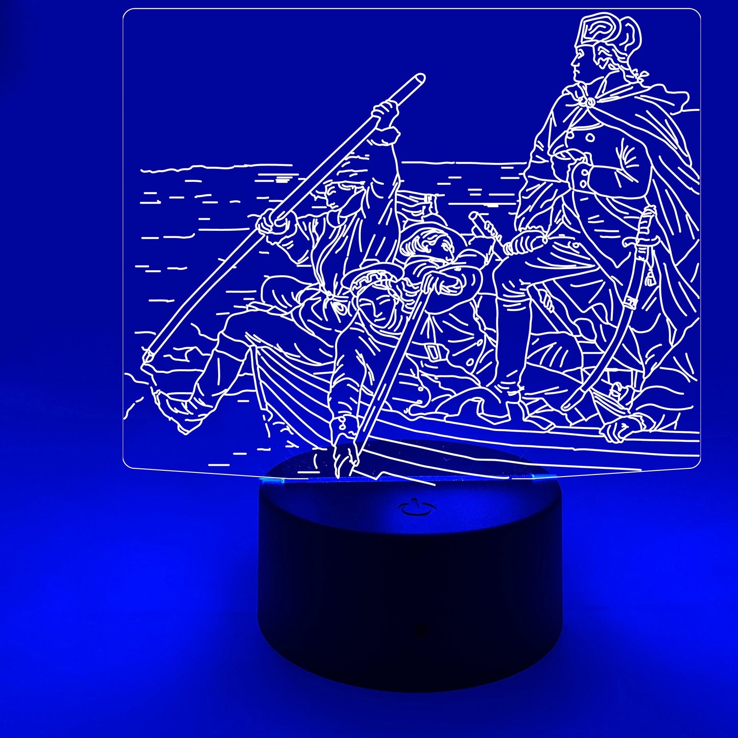 Washington Crossing The Delaware by Emanuel Leutze | Nightlight | LED Sign | Gifts for Kids | Kid Home Decor | Night Light for Kids