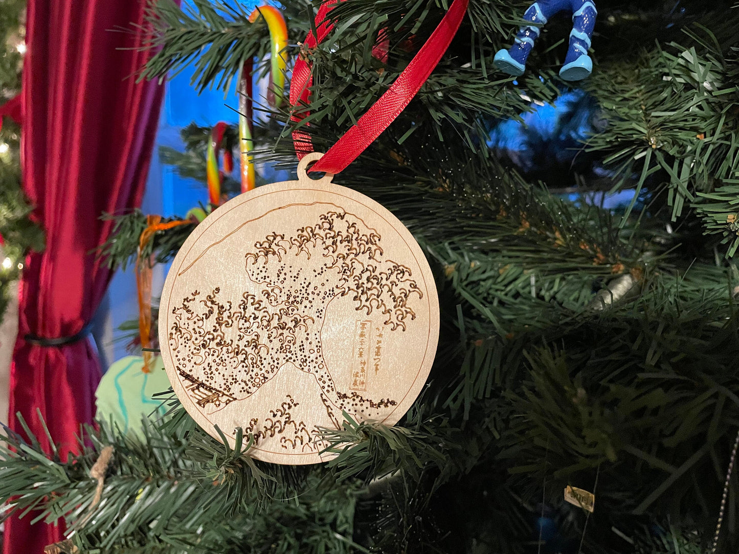 The Great Wave Off Kanazawa | Japanese | Ukiyo-e | Hokusai | Tsunami | Gift | Christmas Tree