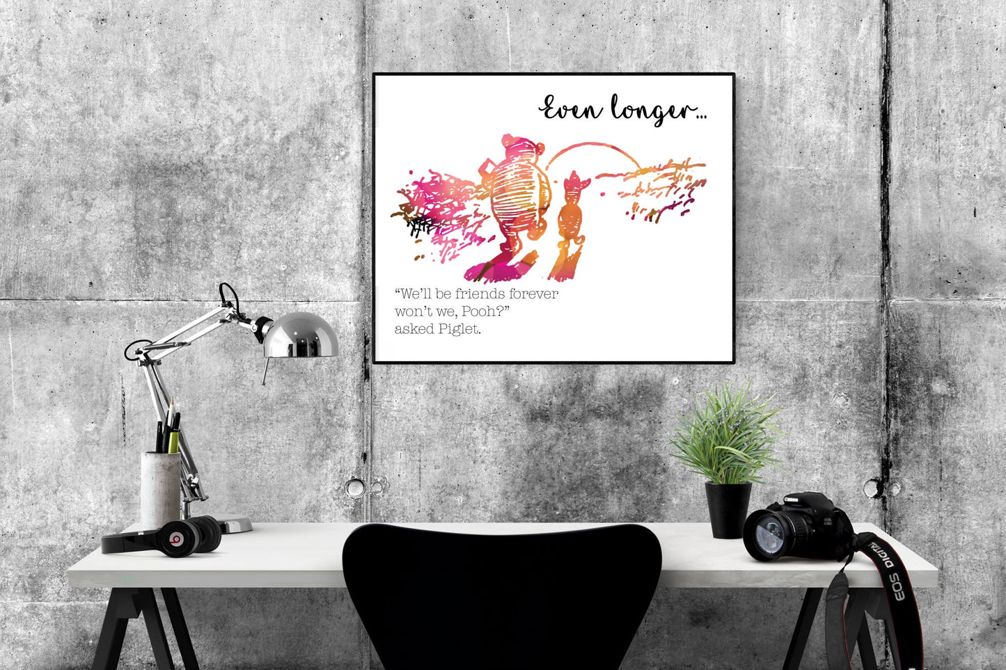 We'll Be Friends Forever | Even Longer | Winnie the Pooh | AA Milne | Art Print