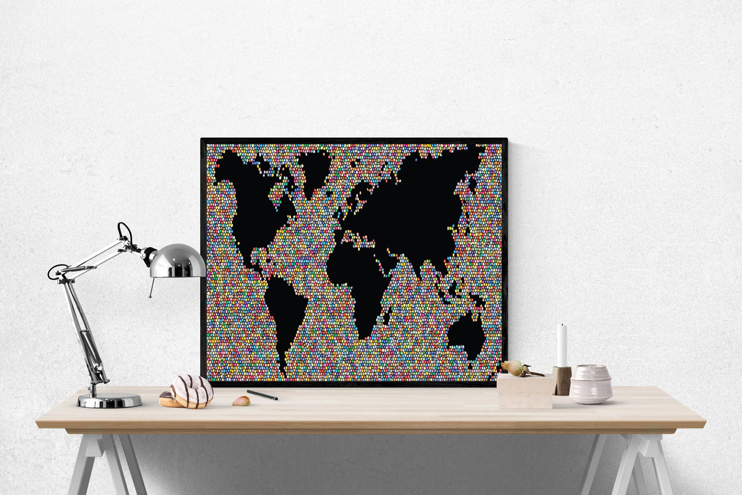 Map Of The World | Bubble | Art Print