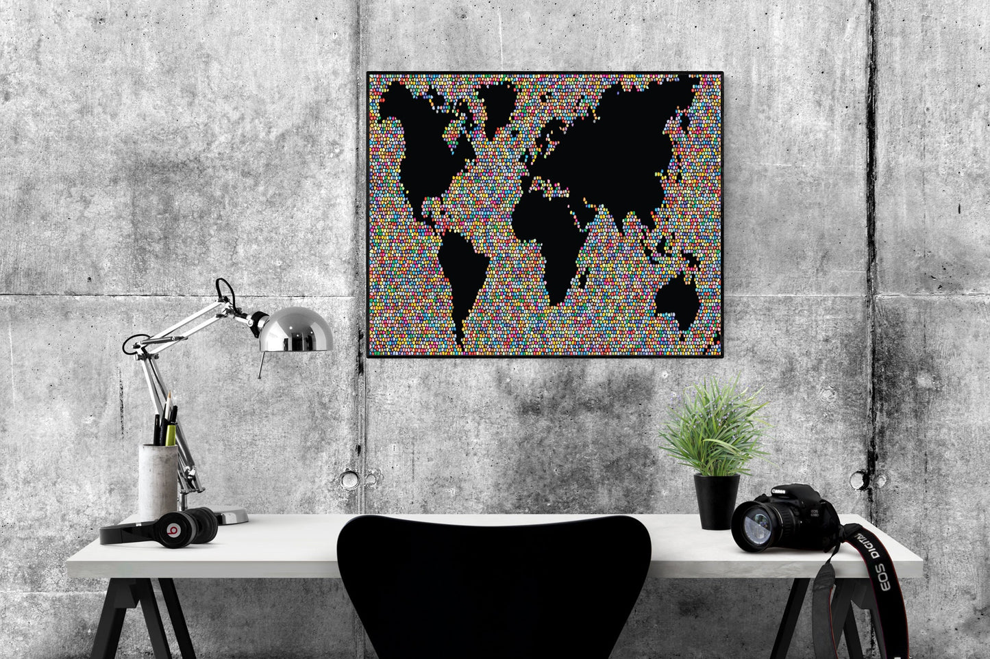Map Of The World | Bubble | Art Print