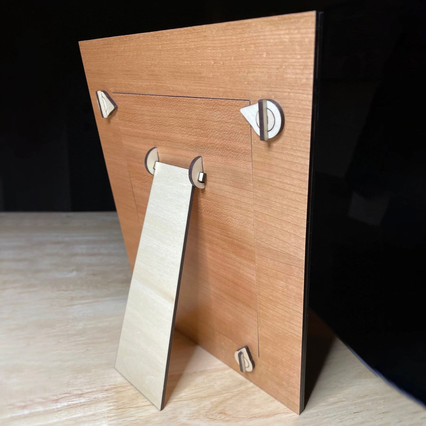 Cat Whisker & Paw 5x7 Frame With Easel | Assembly And Painting Required | Picture Frame
