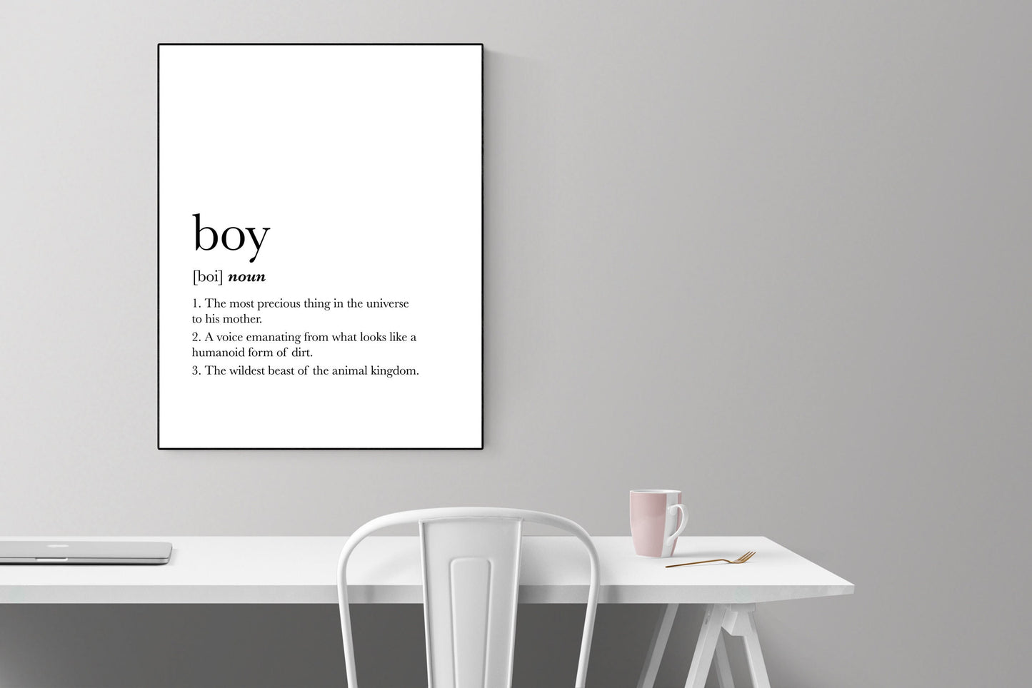 Boy | Son | Expectant Mother | Definition Poster | Art Print