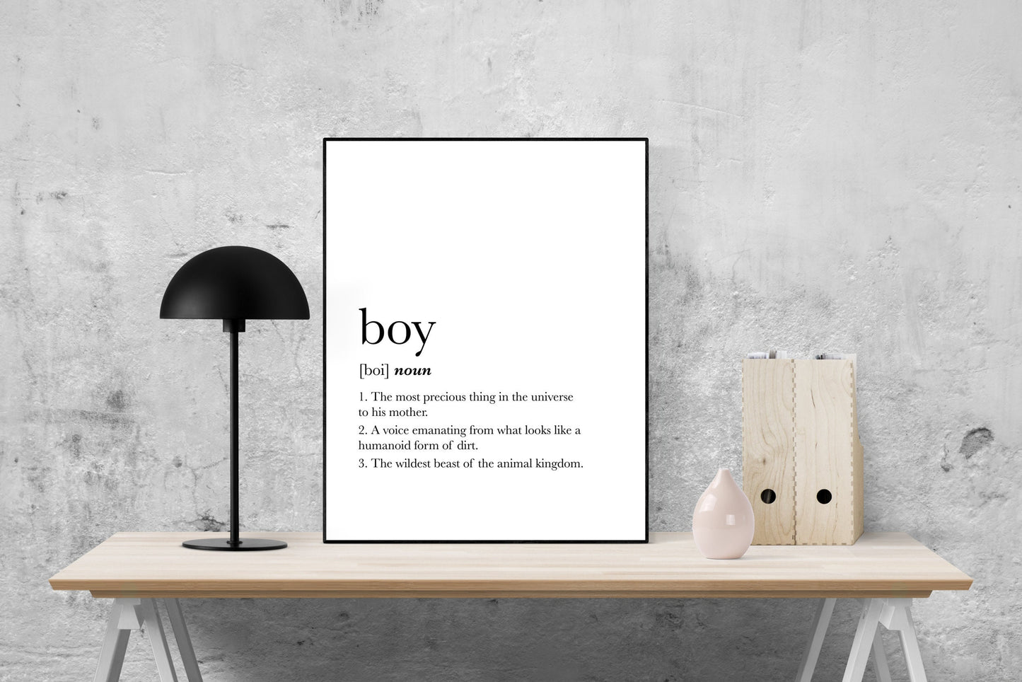 Boy | Son | Expectant Mother | Definition Poster | Art Print