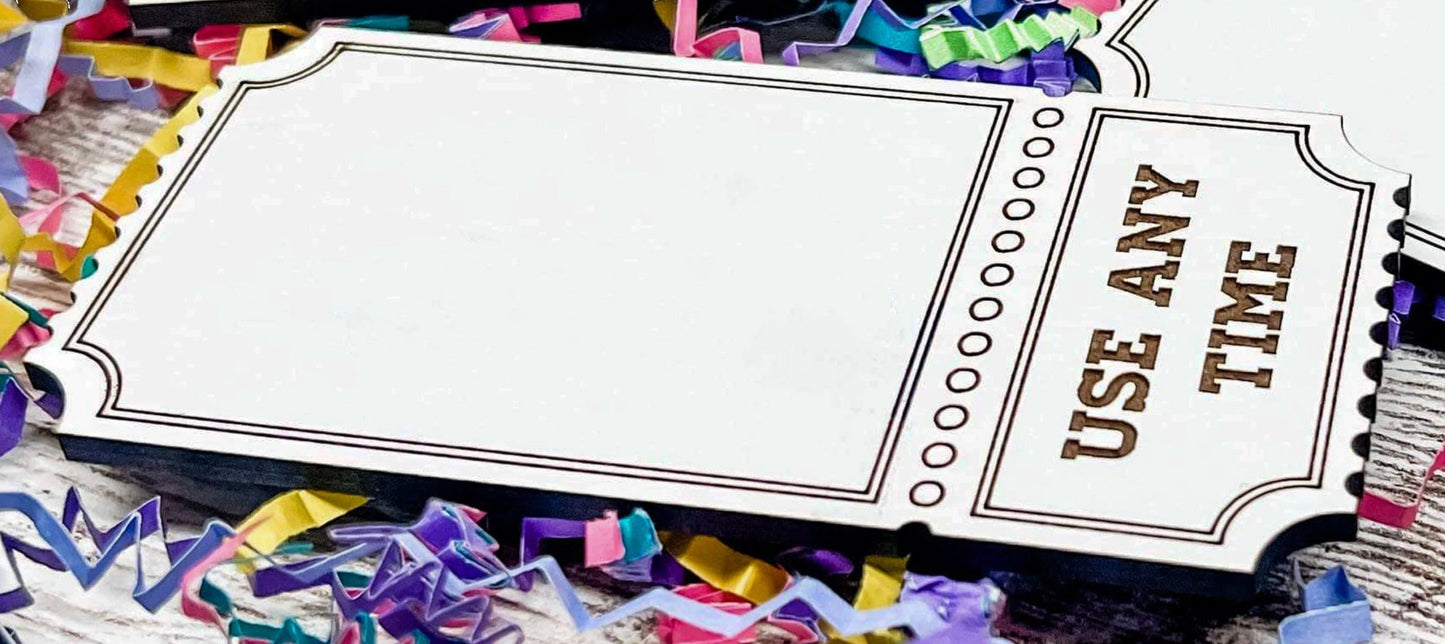 Family Tickets | Party Favors | Set of 9