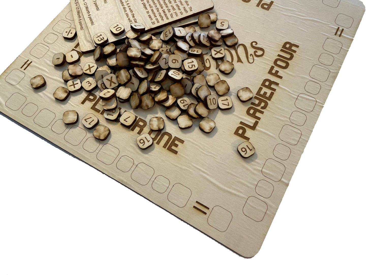 Dicey Operations Board Game | Early Mathematics Game | Basic Operations | One To Four Players | Wood