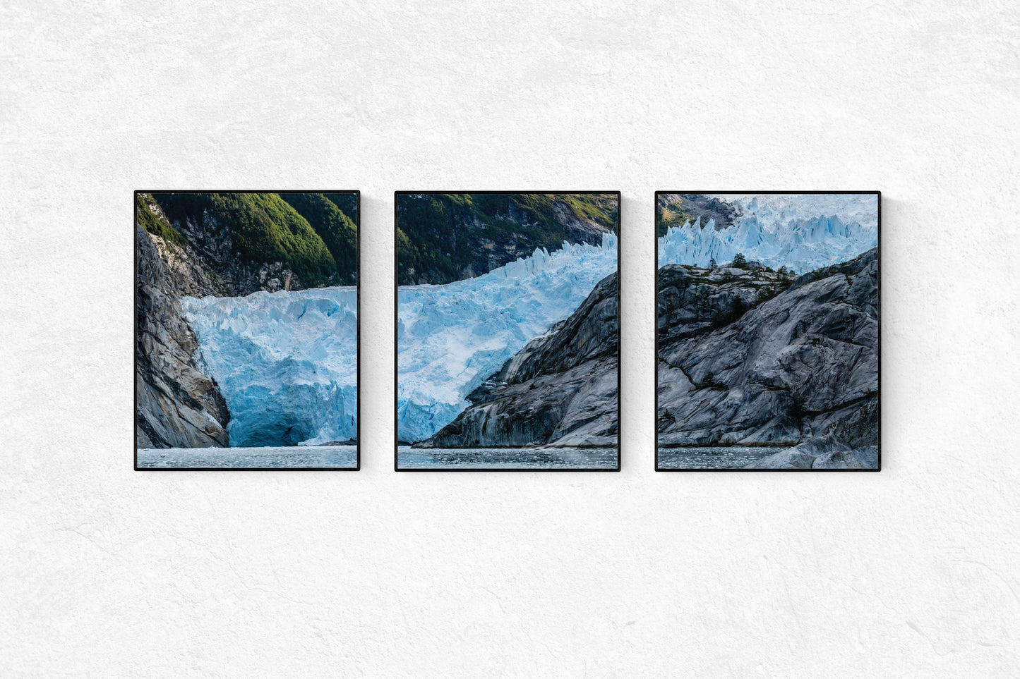 Glaciers In Chile | Patagonia | Nature | Mountains | Set of 3 Art Prints