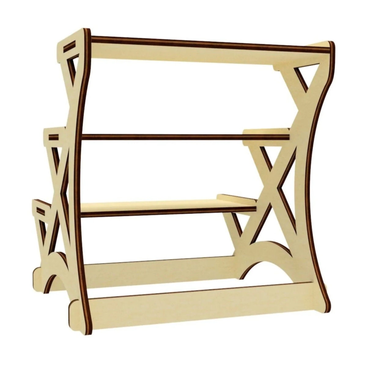 Tiered Tray Stand for Displaying Items | Completed Size: 7.8 x 7 x 7.1 In | Assembly Required