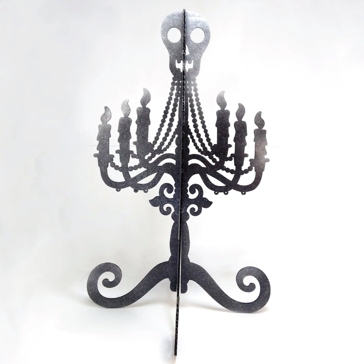 DIY Paint Your Own Ghoulish Halloween Décor Candelabra | Table Setting | Do It Yourself | Size: 9 x 9 x 16.5 in Paint and Assembly Required