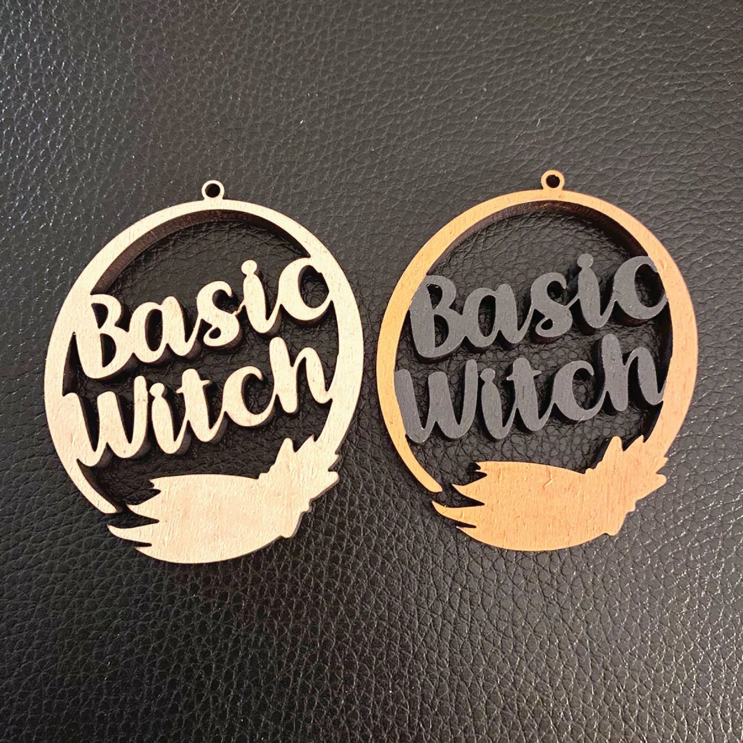 Basic Witch Earrings | Halloween | DIY | Wood | Dangle Earring | Requires Paint