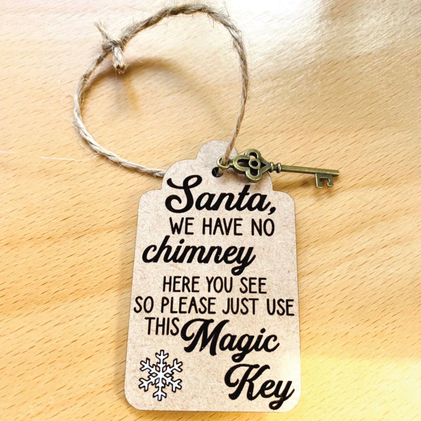 Small Santa's Magic Key No Chimney Christmas Ornament | Do It Yourself Holiday Project