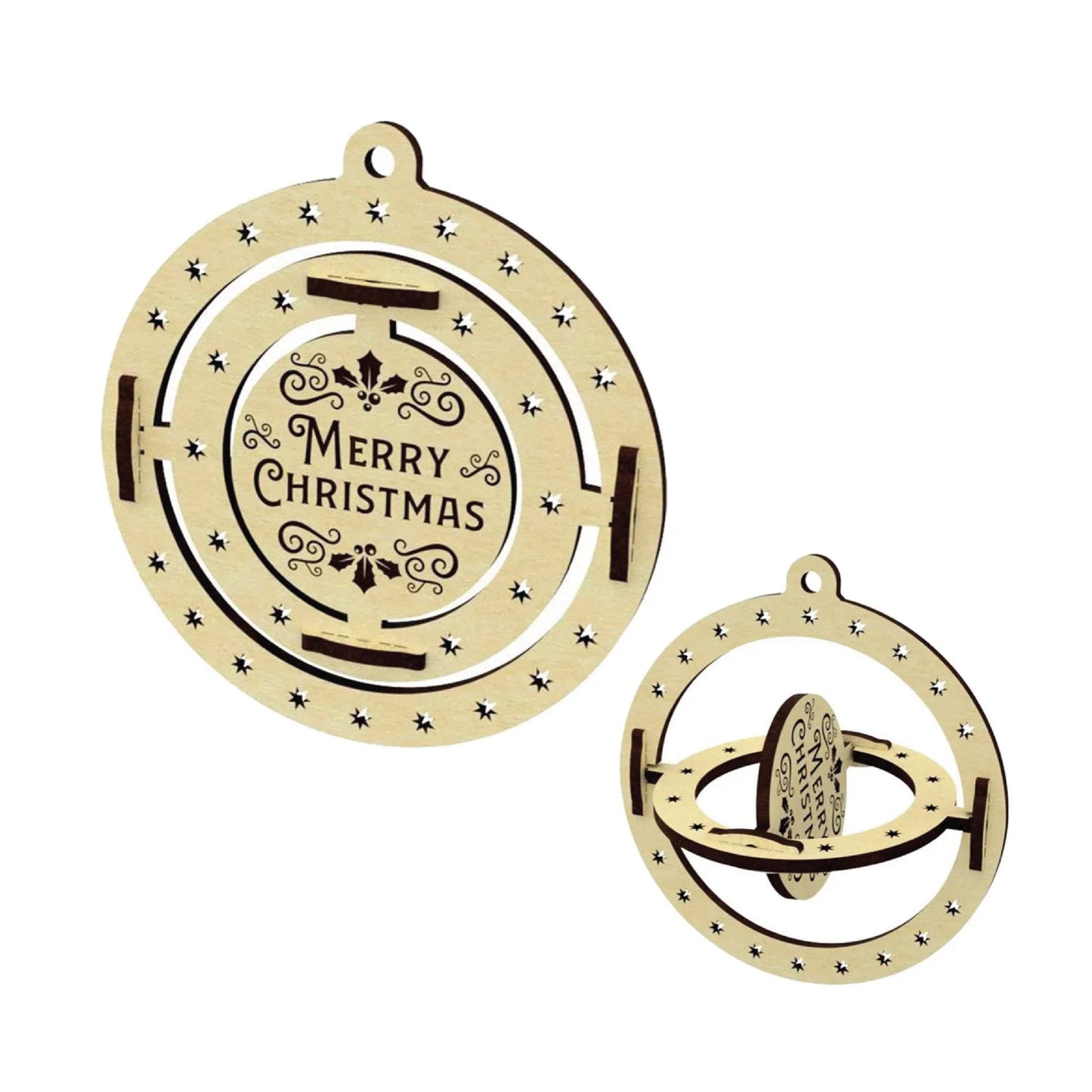 Merry Christmas Ornament | Gyroscope | Gift | Christmas Tree