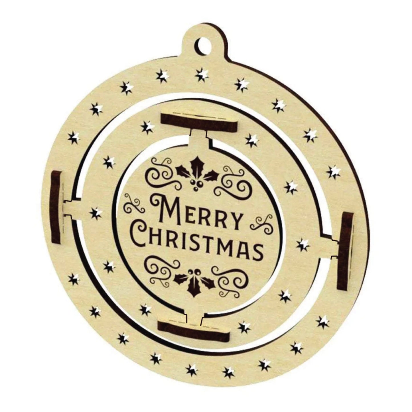 Merry Christmas Ornament | Gyroscope | Gift | Christmas Tree