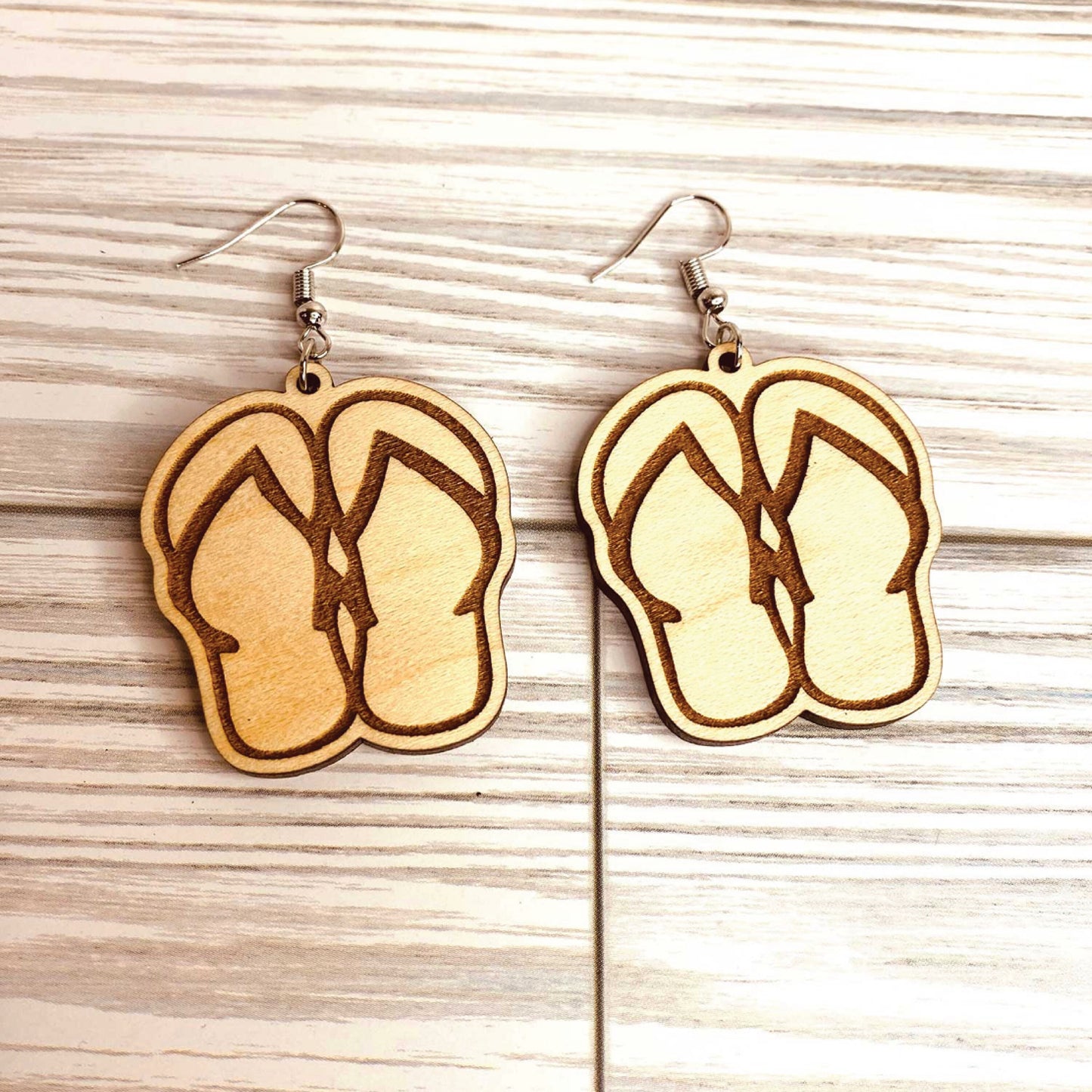 Flip Flop Summer Fun Stud & Dangle Earrings | Requires Painting
