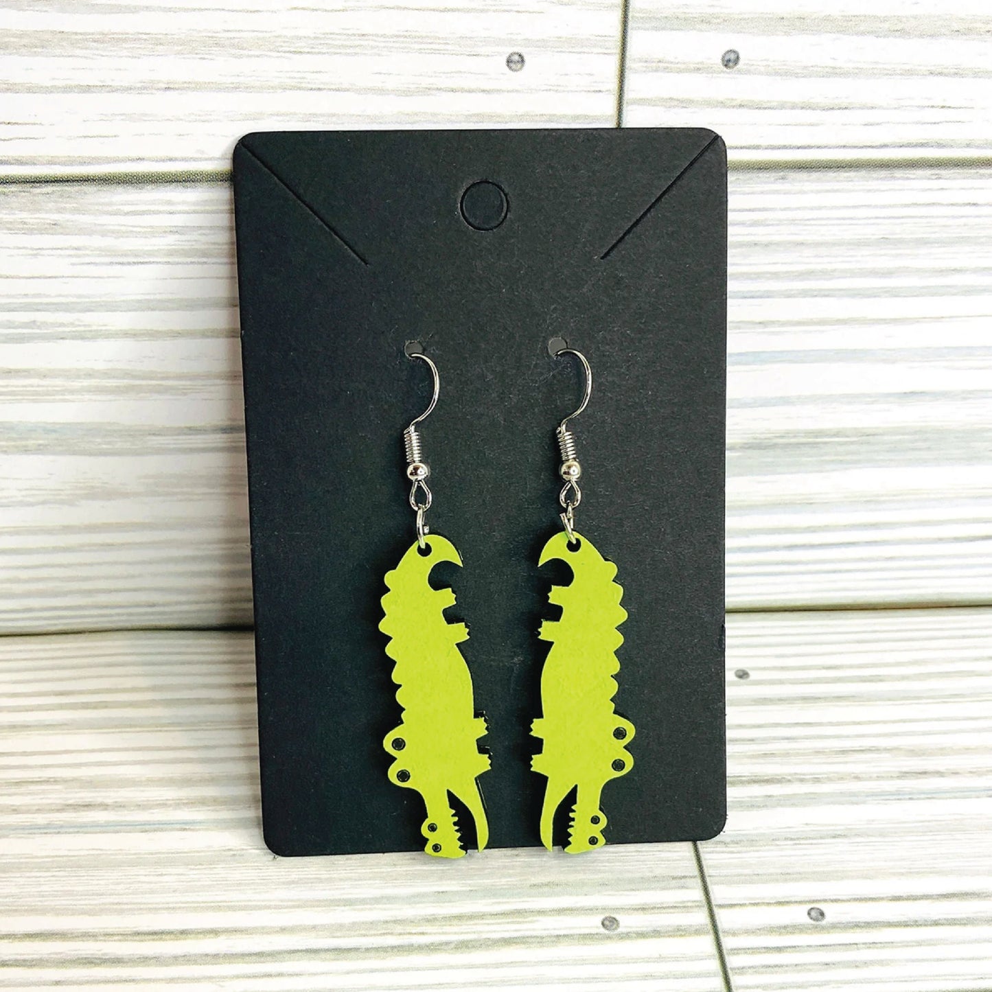 Cute Alligator Bayou Dangle Earring | Requires Painting