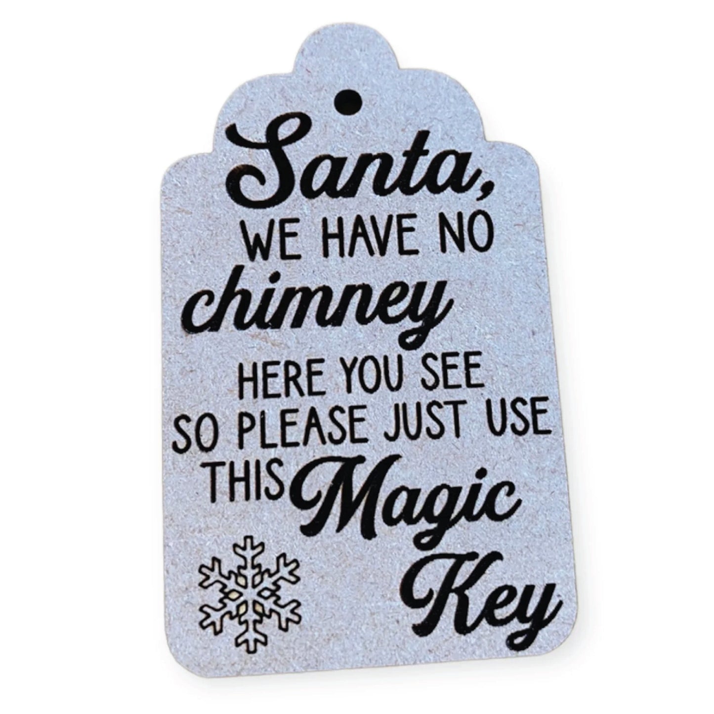 Small Santa's Magic Key No Chimney Christmas Ornament | Do It Yourself Holiday Project